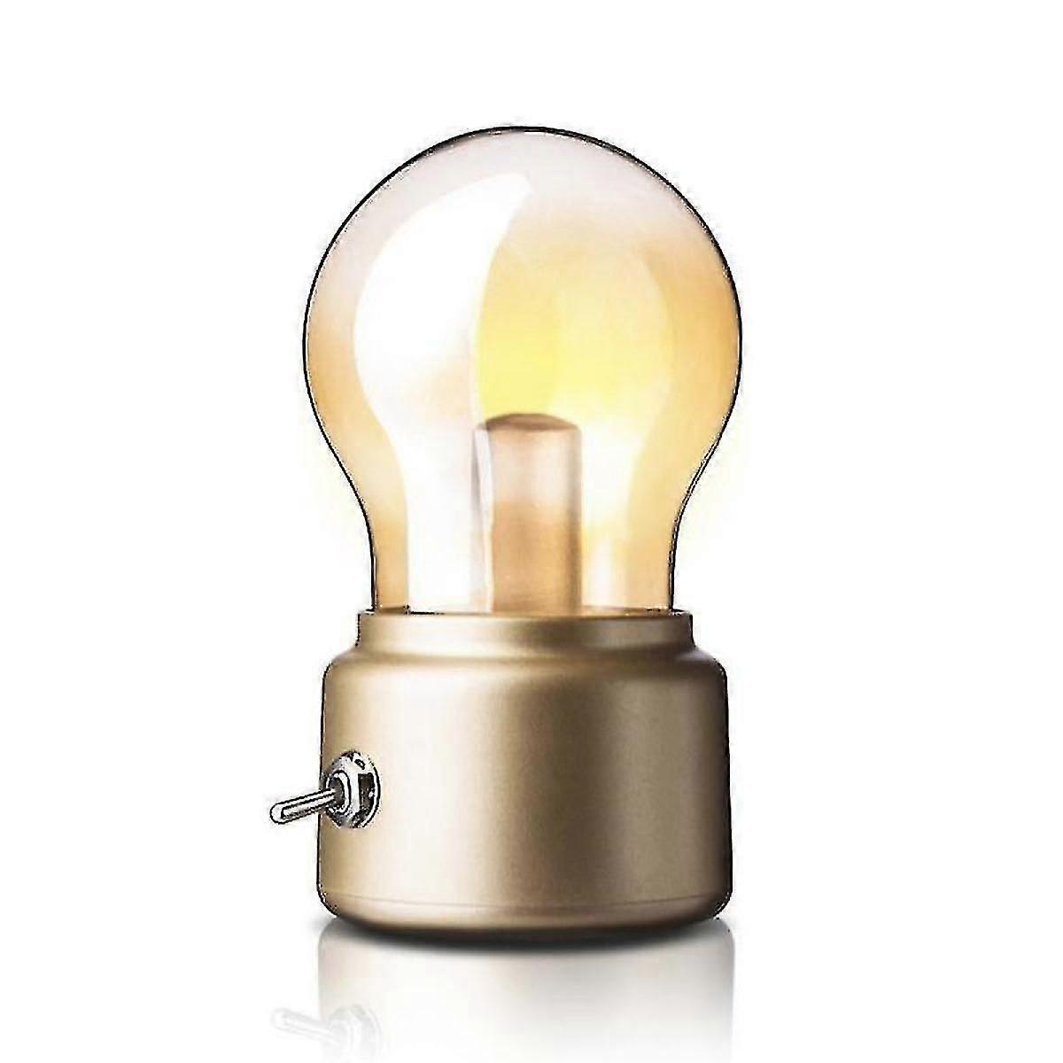 Bright LED bulb lamp USB 5V rechargeable gold