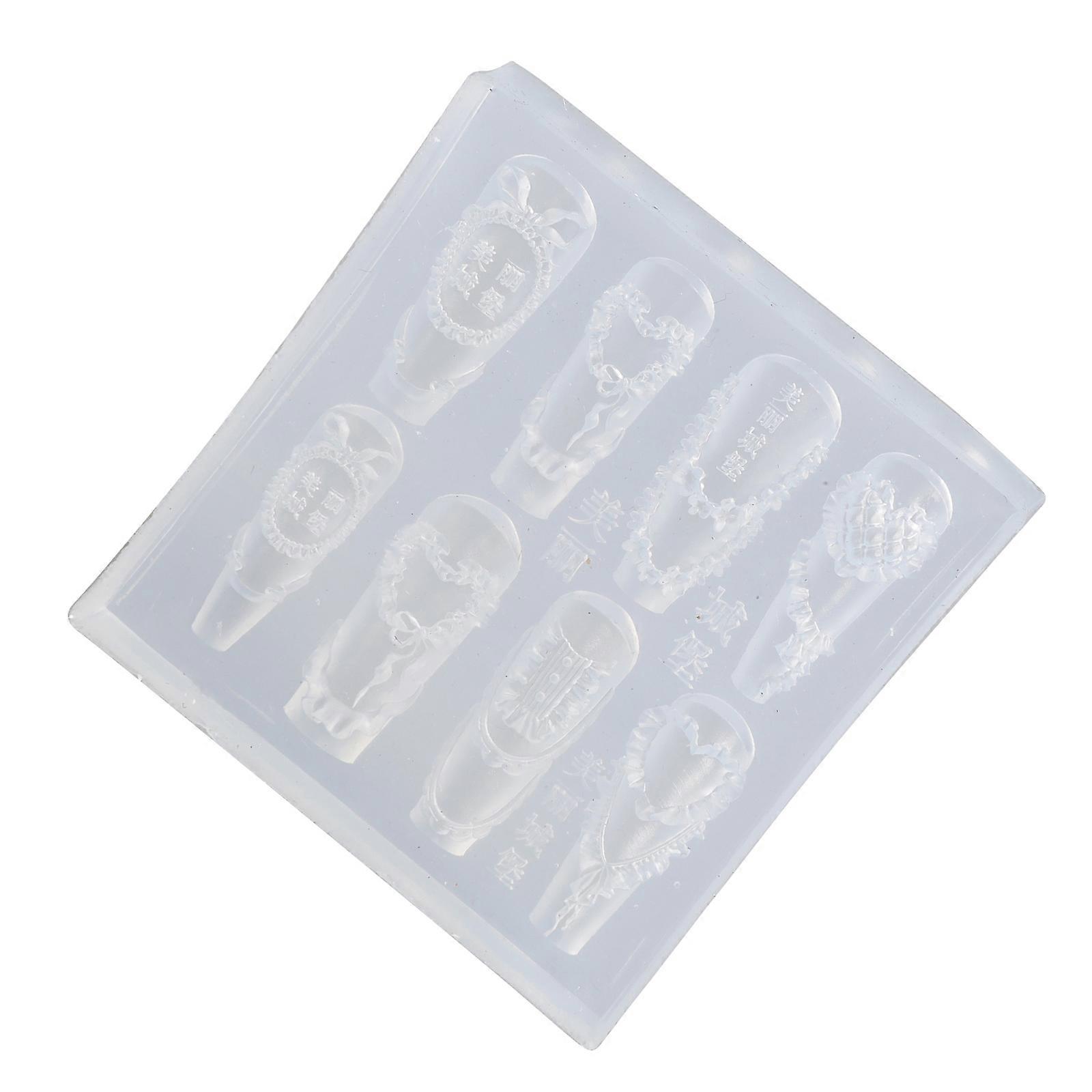 תבנית סיליקון חזקה לאמנות ציפורניים ליצירת שרף, חצאית קרם, עיצובי פפיון, חומר חזק באיכות מזון, פרויקטים עשה זאת בעצמך, צבעים רבים