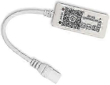 Bluetooth LED Controller Voice Control for 5050/3528 RGB LED Strip Light with 16 Million Colors Change/Dimmer/Timer/Sound Activated Function