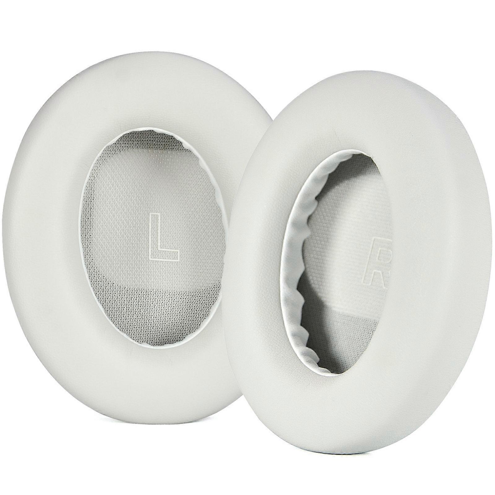 ハイエンドノイズキャンセリングヘッドセットホワイト用の汚れにくい表面を備えたソフトメモリーフォームイヤーパッド