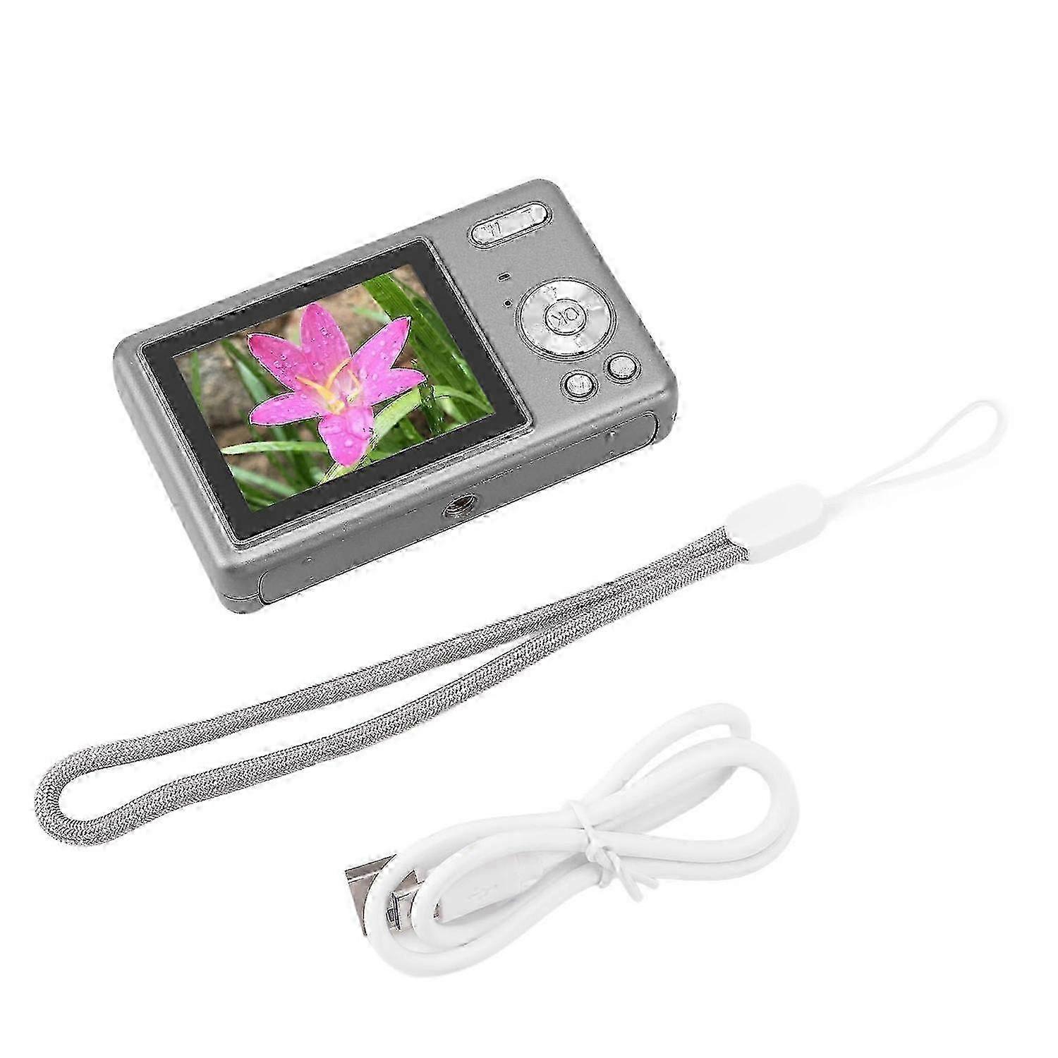 12MP 1080P Digital Camera 2.4in TFT Screen 16X Zoom Auto Focus Pocket Digital Camera for Student Vlo