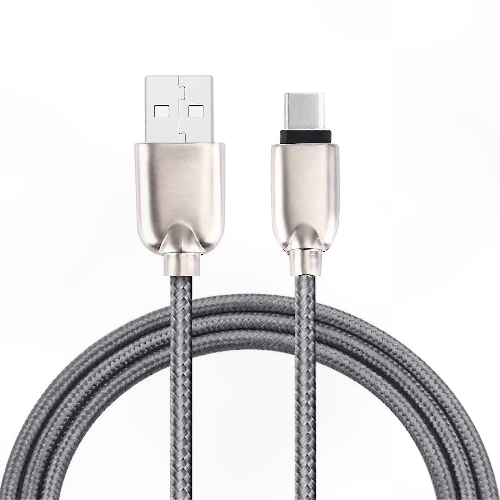 USB Type-C to USB Metal Data Cable for Device Charging and Data Transfer