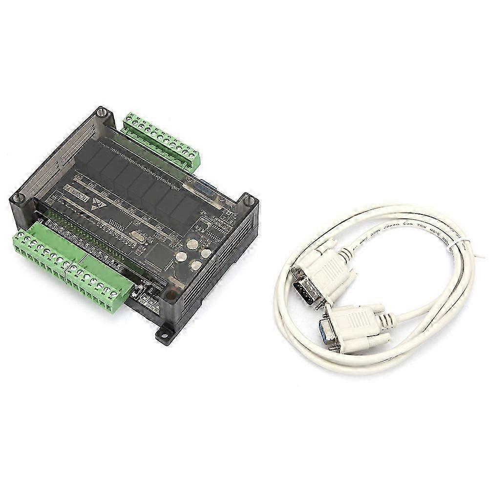 PLC Industrial Control Board FX1N-20MR Programmable Controller with Shell Serial Cable 24V