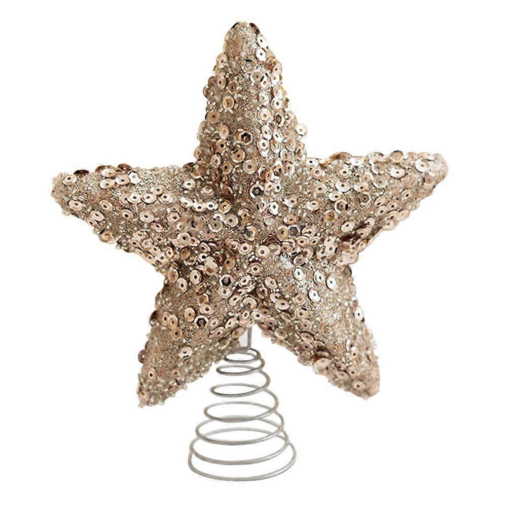 1pc Christmas Tree Topper Topper Star Tree Topper Glittered Christmas Tree Decoration