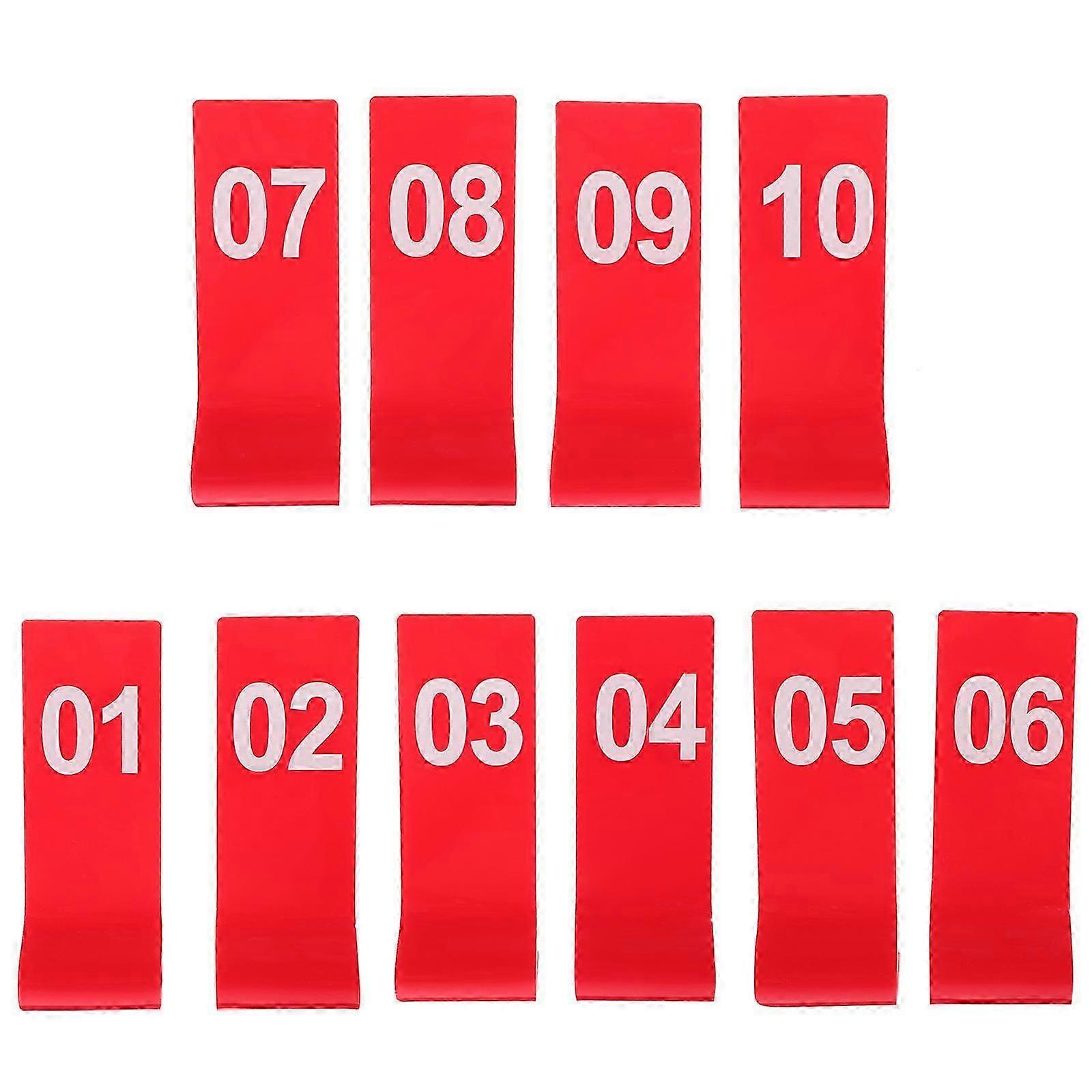 Wedding Table Number For Restaurant Dinning Table Number Marker Rectangular Acrylic Minimalist Design 10Pcs