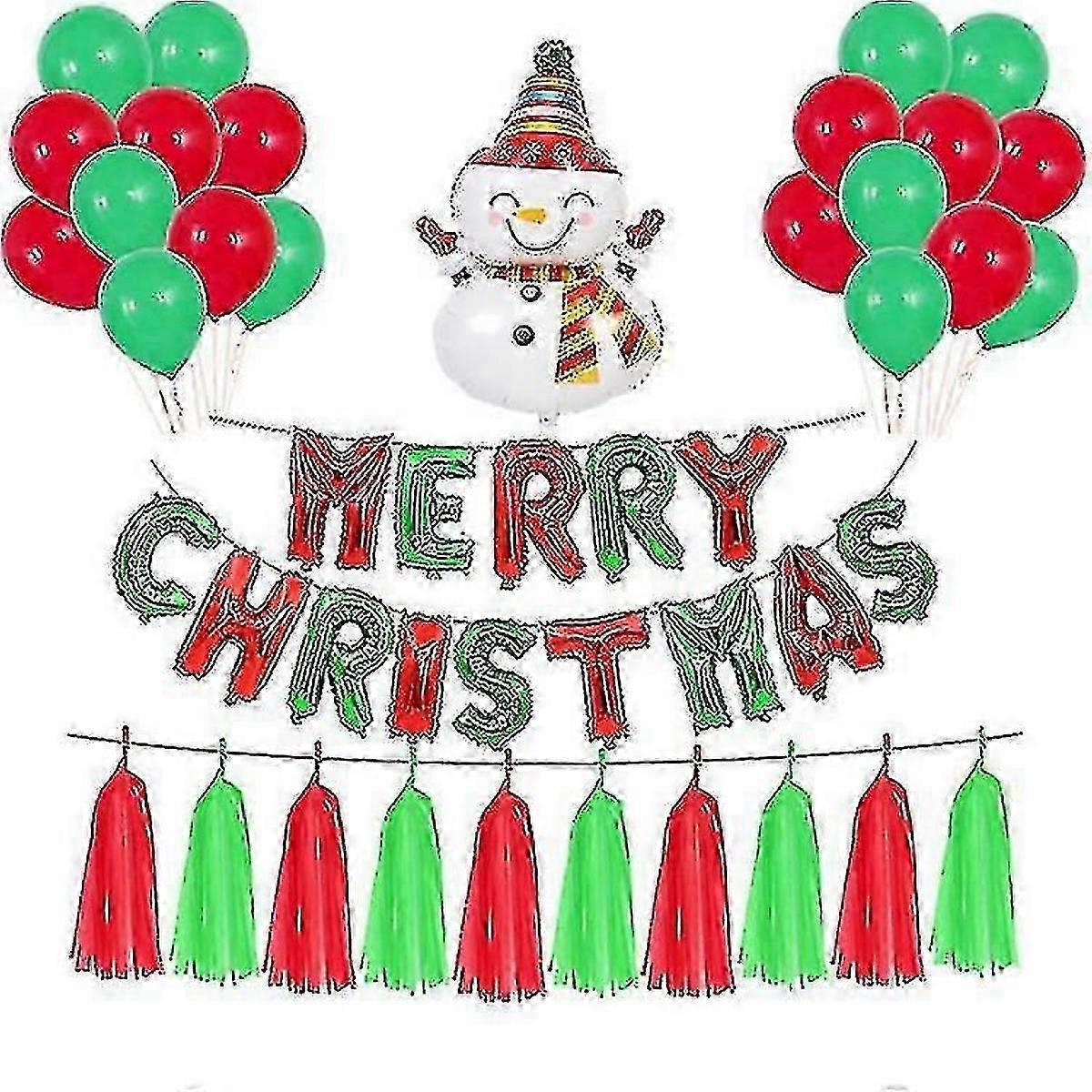 クリスマスバナーセットクリスマスパーティーの装飾風船クリスマス鹿風船