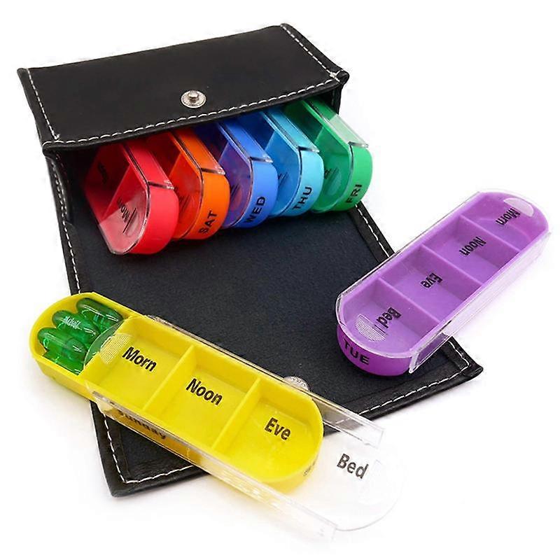 7 Days A Week Tablet Pill Box Rack Medicine Storage Organizer Container Box
