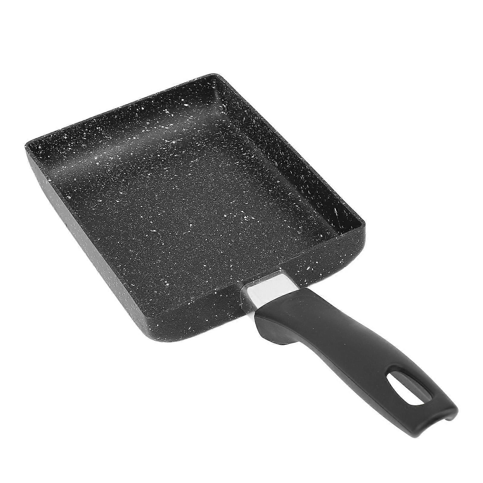 Non Stick Frying Pan with Handle Rectangle Cooking Pan Multifunctional Cookware for Egg Roll
