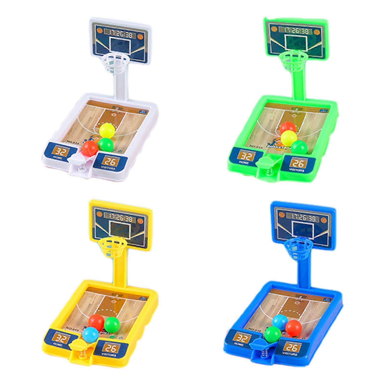 Interactive Tabletop Basketball Game with Small Basketball Portable Table Basketball Set for Kids and Adults Fun Gifts Multicolor