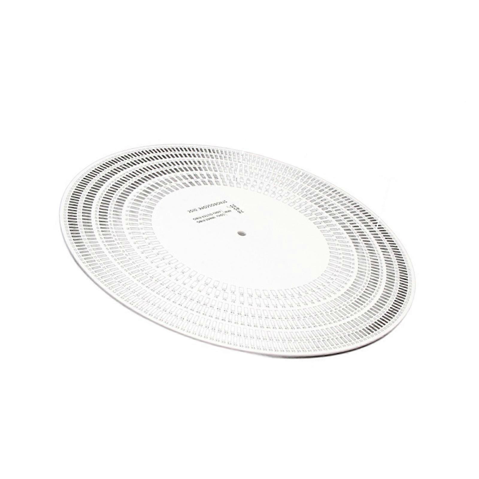 Acrylic Phonograph Speed Calibration Tool Meter With Clear 33/45/78 RPM Marking For Audiophiles Multicolor