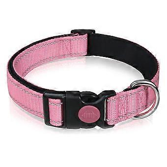 Reflective Dog Collar with Safety Lock, Adjustable Nylon Collar for Puppy