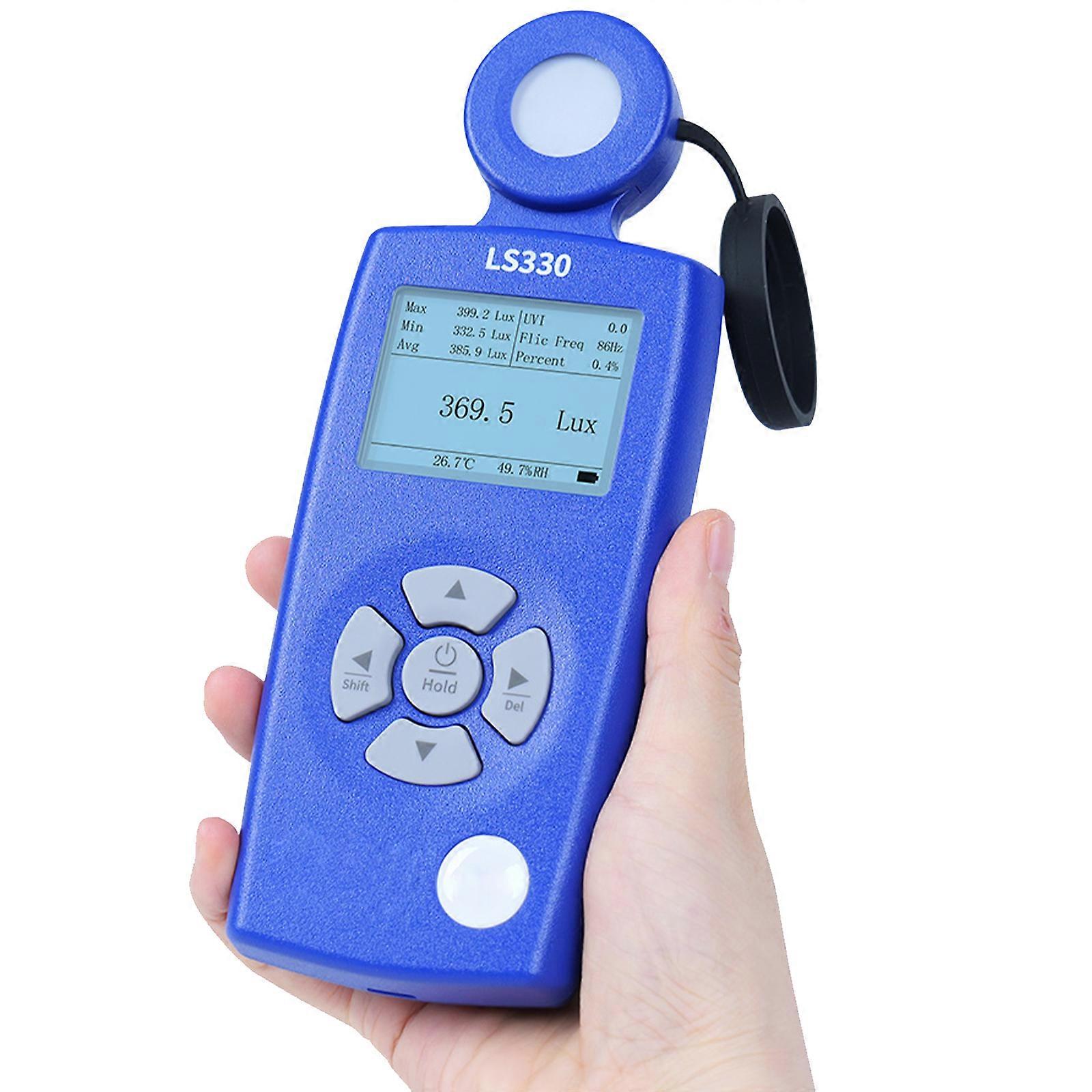 Industrial Illuminance Meter Analysis Tool with Flicker Detection Compliance Suitable for Color Temperature Verification Multicolor