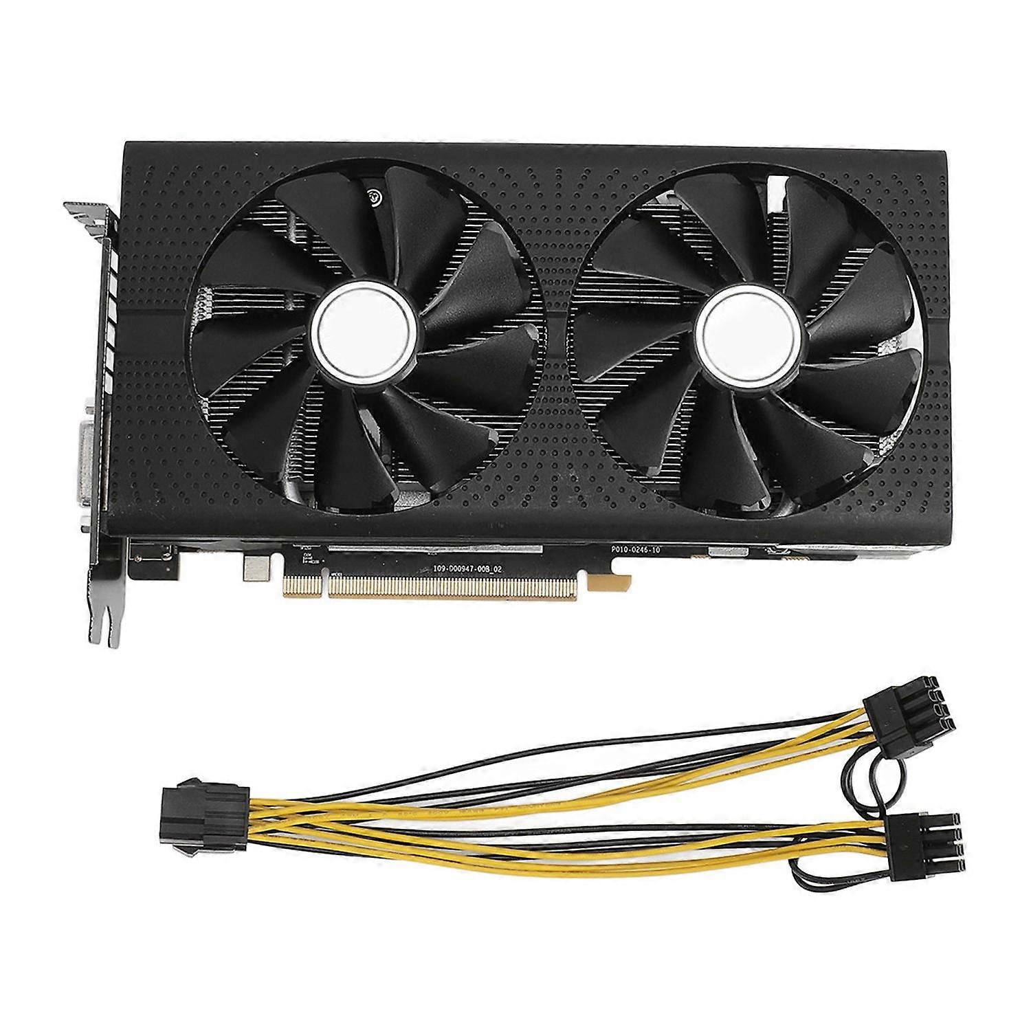 RX470 Game Graphics Card 8GB GDDR5 256bit Quiet Dual Fan DVI D Interface Gaming Gaphics Card for Des