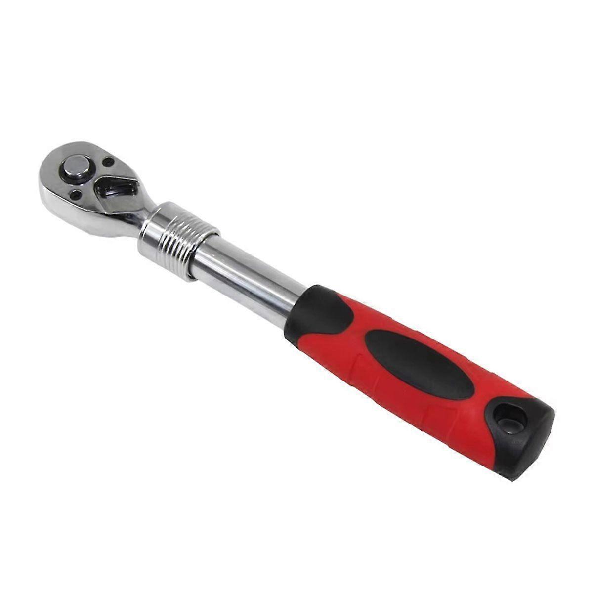 1/4 Inch Drive 180 Degree Flexible Head 72 Teeth Ratchet Spanner Reversible and Extendable From 17 t