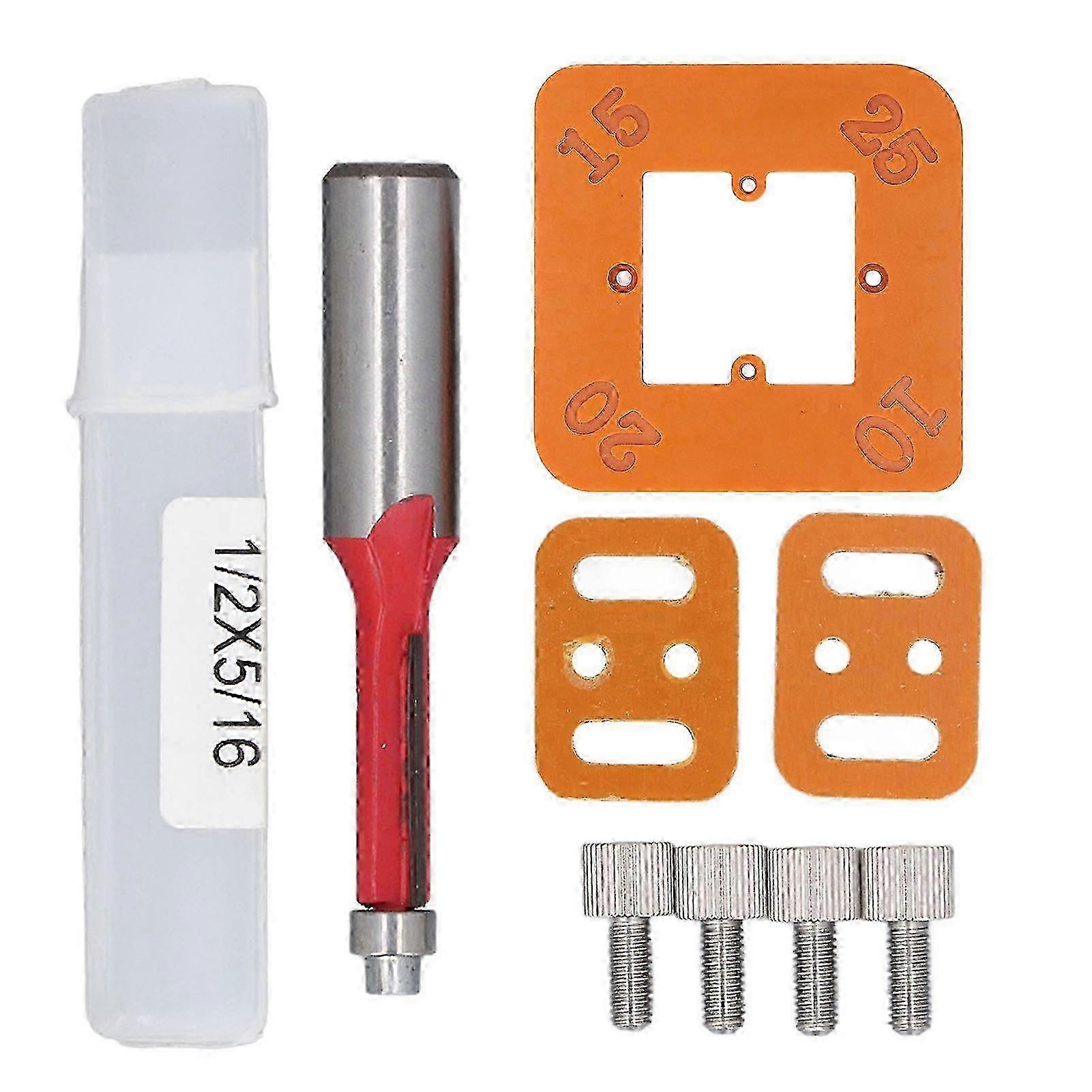 4 in 1 Round Corner Radius R10 R15 R20 R25 Wooden Board Corner Routing Template for Woodworking