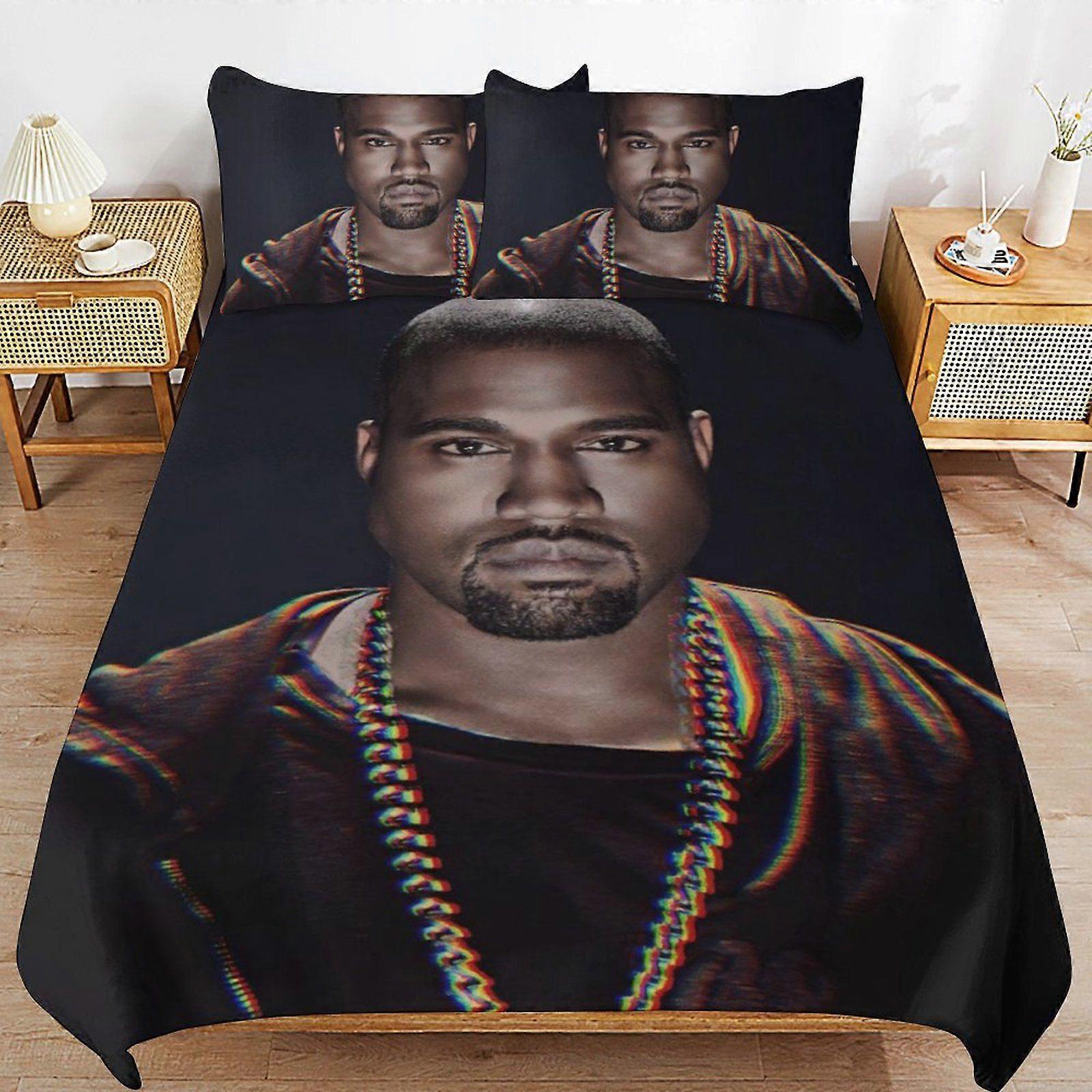 y458 kanye west Zipper Closure Ultra Soft High Thread Count Machine Washable Duvet Cover Sets for All Season v458