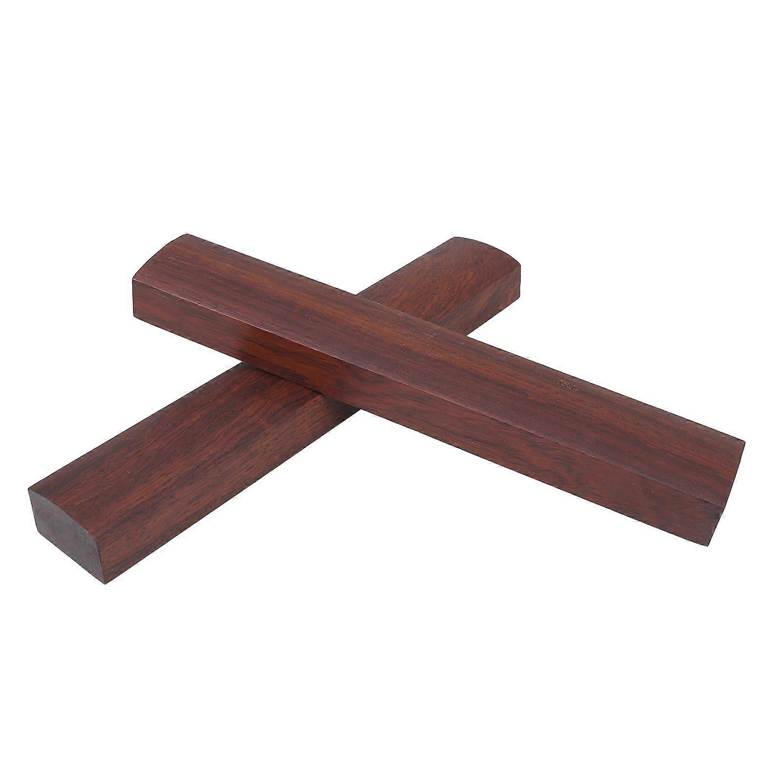 Minimalist Solid Wood Calligraphy Paperweight for Desk Use 2Pcs Black Set