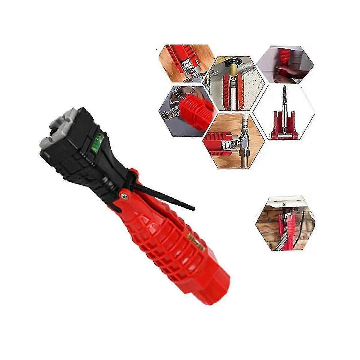 18 In 1 Bathroom Pipe Wrench Faucet And Sink Installer Tool Multifunction Faucet Wrench Tool Plumbi f74