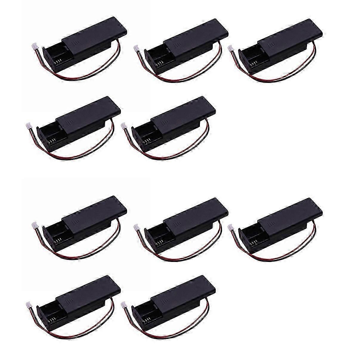 10 Pcs for Battery Holder Case Cover Shell for 2Pcs AAA Batteries 3V PH2.0 for Microbit Development