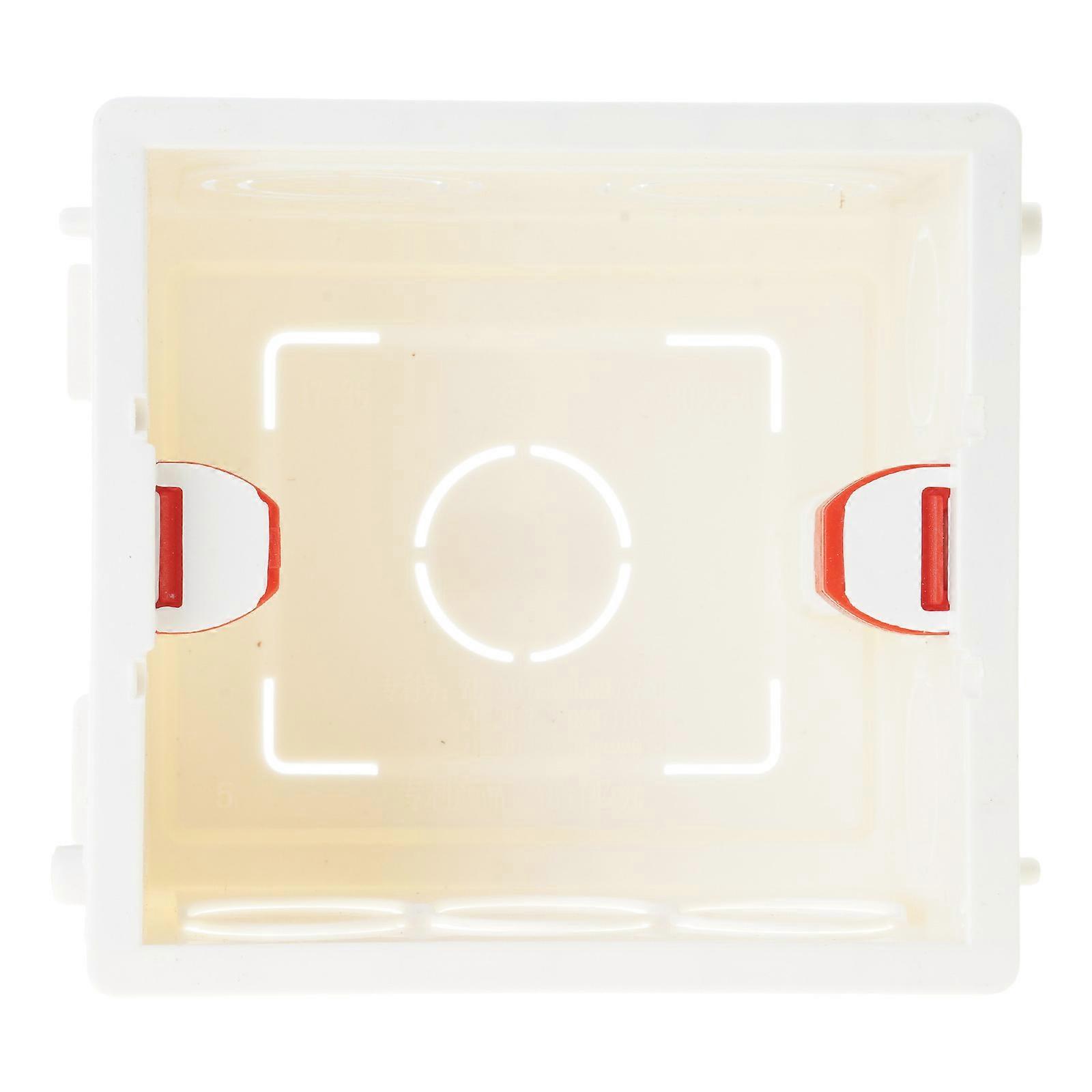 Plastic White Switch Protections Box 86 Type Universal Switch Socket Wire Slot Box Surfaces Wall Switch Socket Box  White