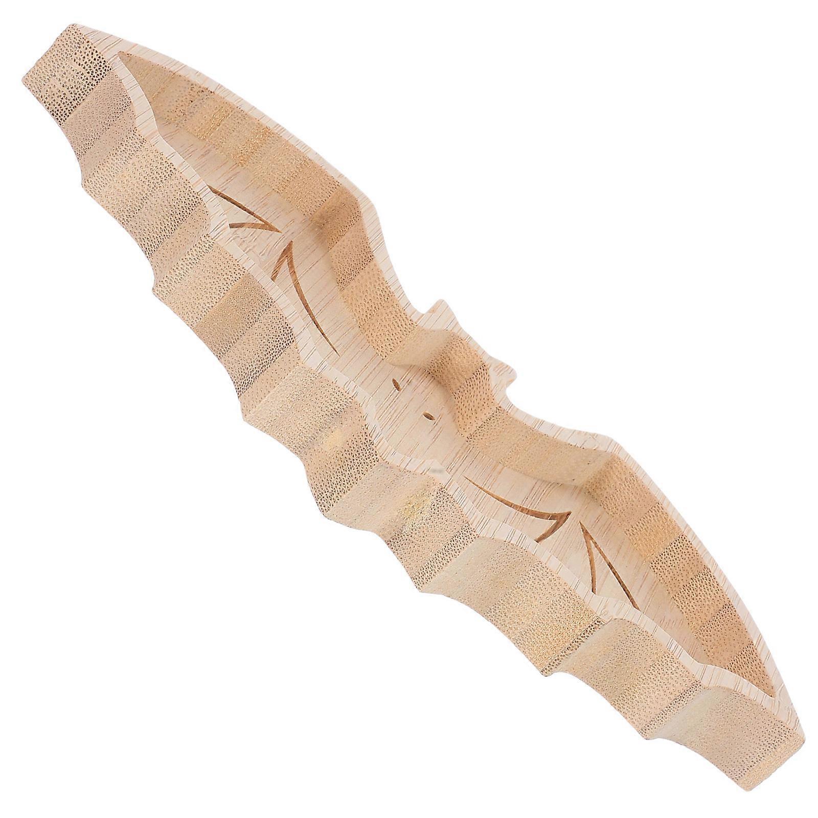 Halloween Party Tableware Bat Shape Wooden Snack Serving Tray