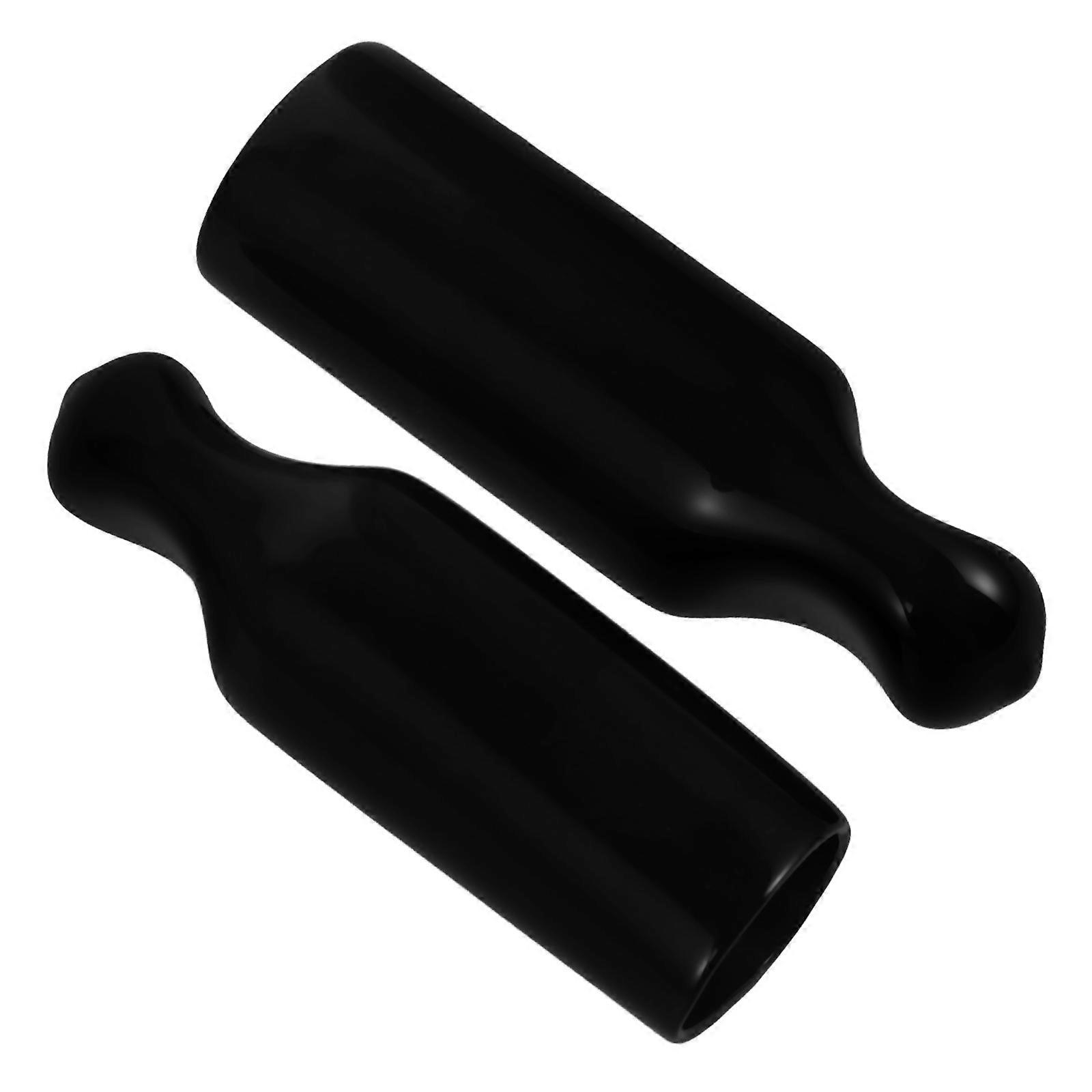 Reusable Black Beer Tap Covers for Decoration AntiDrip Protector 2Pcs