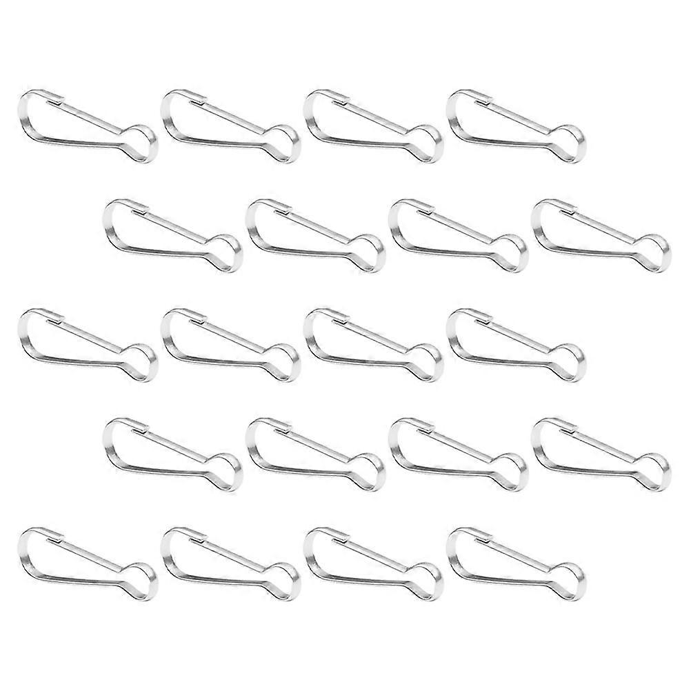 Flagpole Clips Stainless Steel for Versatile Hanging 20Pcs Spring Snap Hooks for Flag