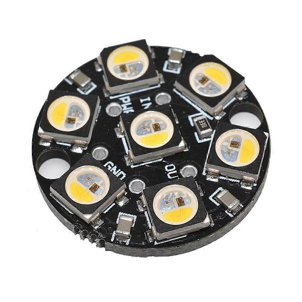 SK6812 RGBW Round Full Color Black Single Point Single Control Ring Development Board 7 Bit DC5V