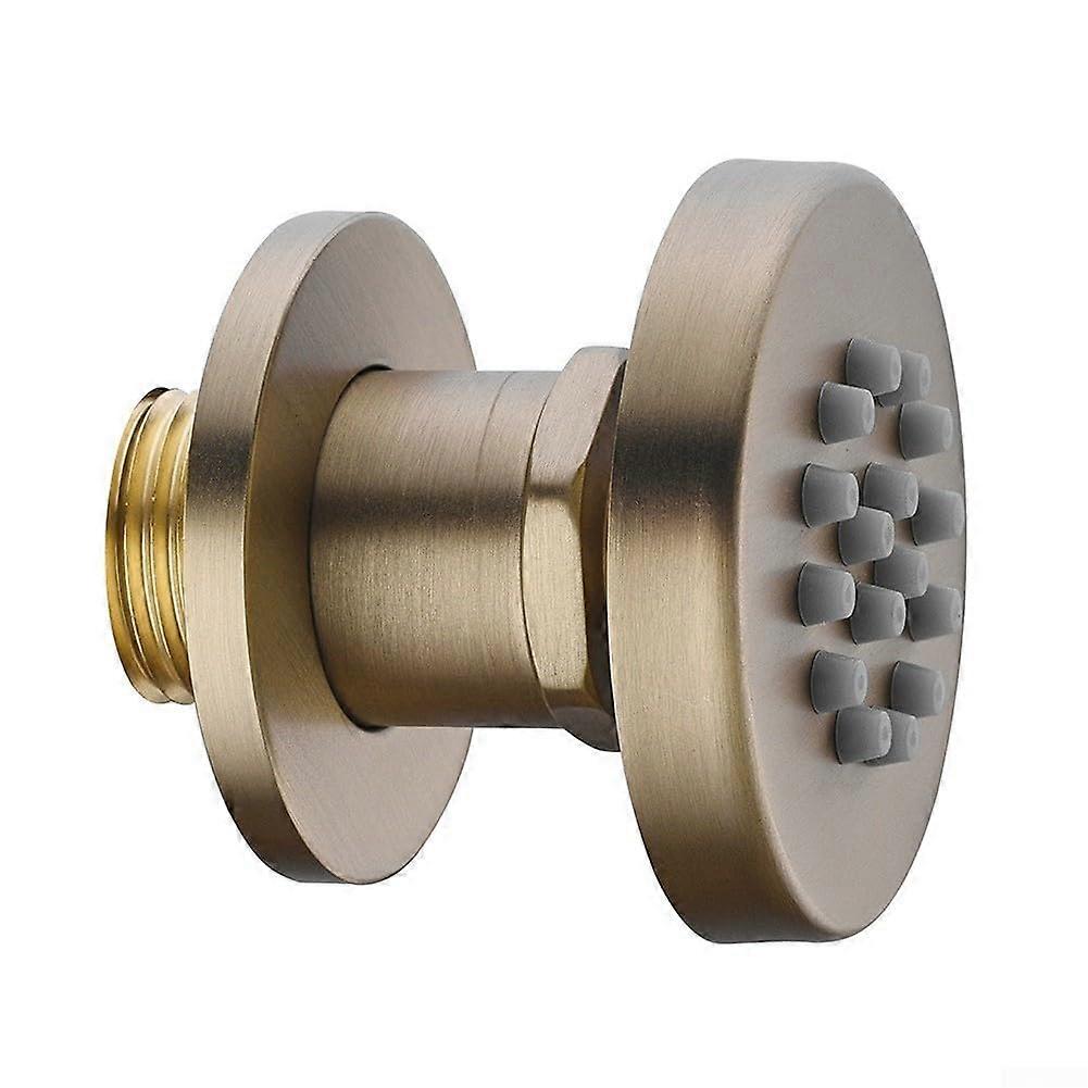 2 Inch Round Rotatable Shower Head Stainless Steel Wall Mount Bathroom Adjustable Nozzle