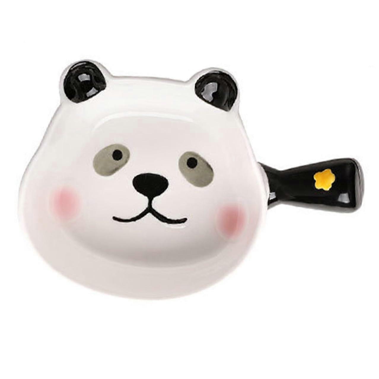 Ceramic Salad Bowl Microwave and Oven Safe Large Deep Dish for Baking Serving with Panda Design