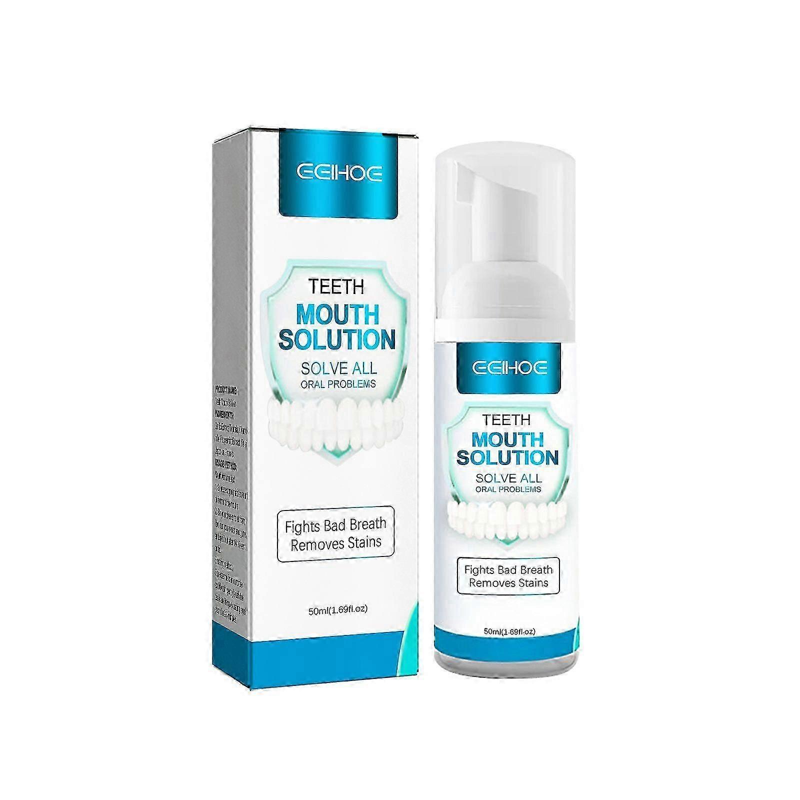 oral Mousse toothpaste contains garlic extract, Trifructus, chamomile mint extract