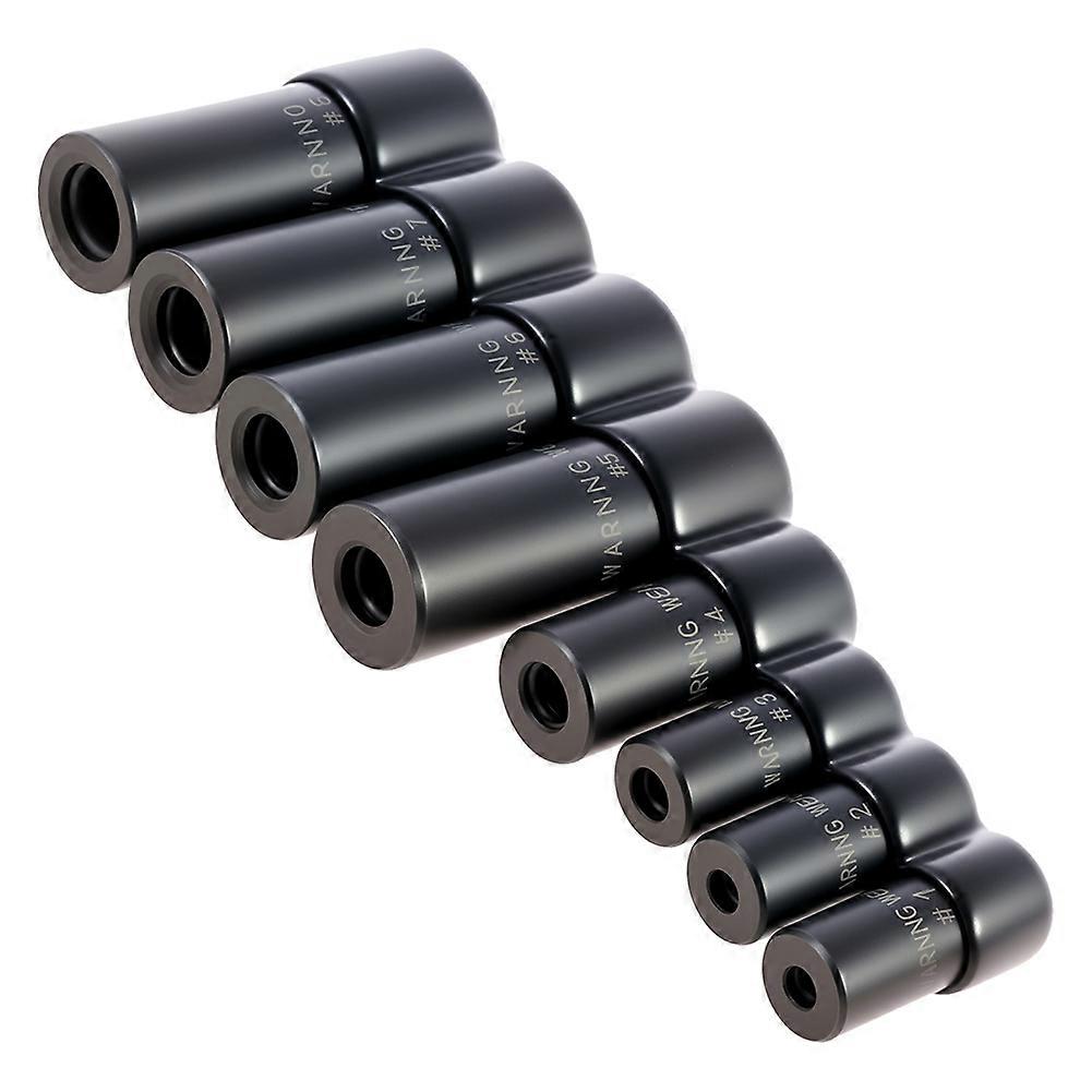 8PCS Tap Socket Set with 1/4" & 3/8" Square Drive Carbon Steel Tap Sockets Adapter for Socket Wrench