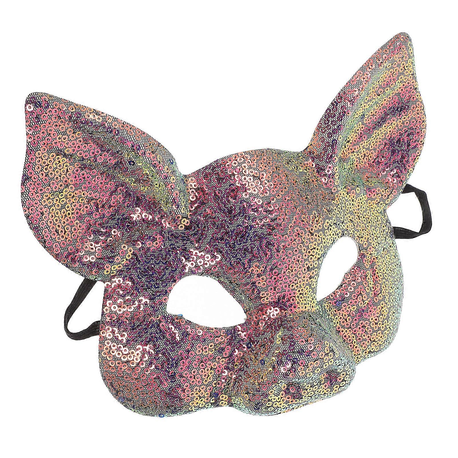 Sequin Pig Mask Funny Mask for Party Use Lightweight Eva Material