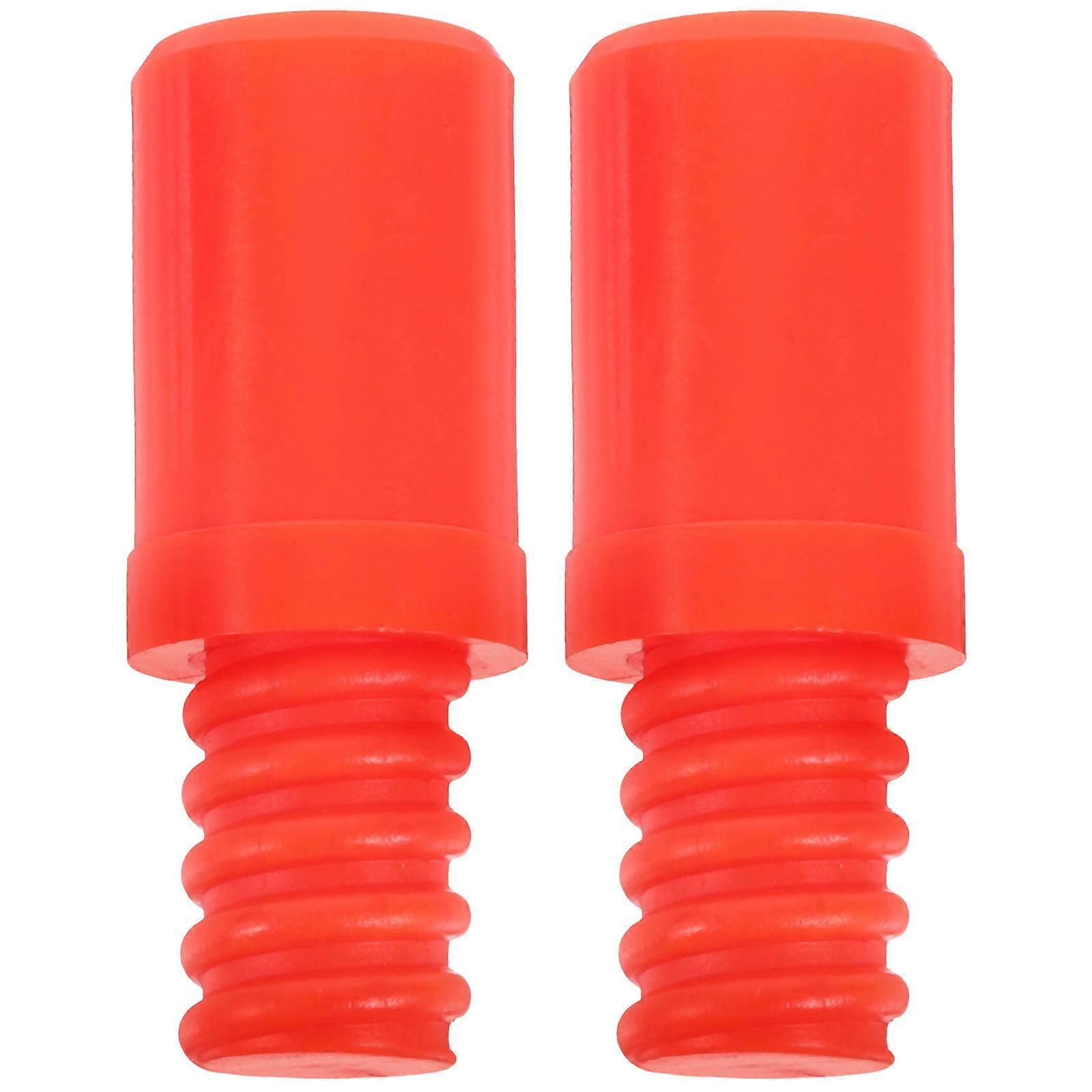 2Pcs Broom Extension Pole Adapter Tip Plastic Threaded Handle Tip Repairing Threaded Tips