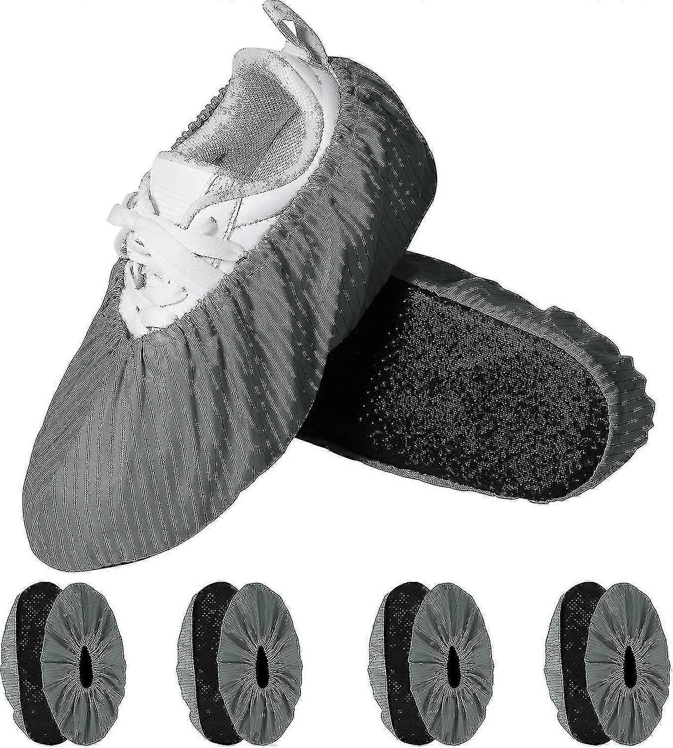 10 حزمة أغطية أحذية قابلة لإعادة الاستخدام ، أحذية قابلة للغسل مع نعل غير قابل للانزلاق ، واقيات أحذية متينة للمستشفى ، المنزل ، العيادة ، المختبر ، إلخ-AM