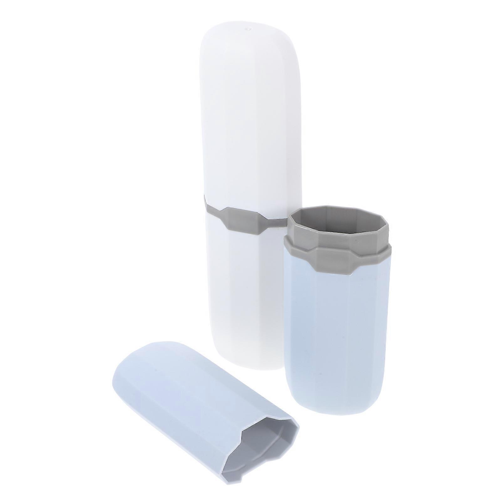 Portable Toothbrush Container Case Travel Toothbrush Storage for Storage Use 2Pcs