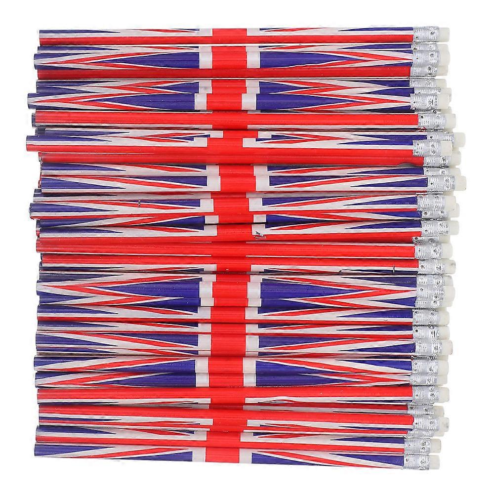 Patterned Colored Pencils Wooden Pencils for Students 100Pcs Writing Set