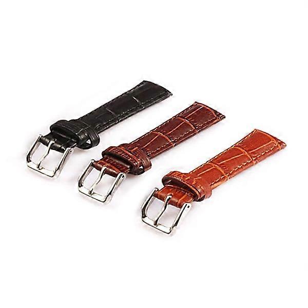 Leather watch strap 20 mm - Various colors White