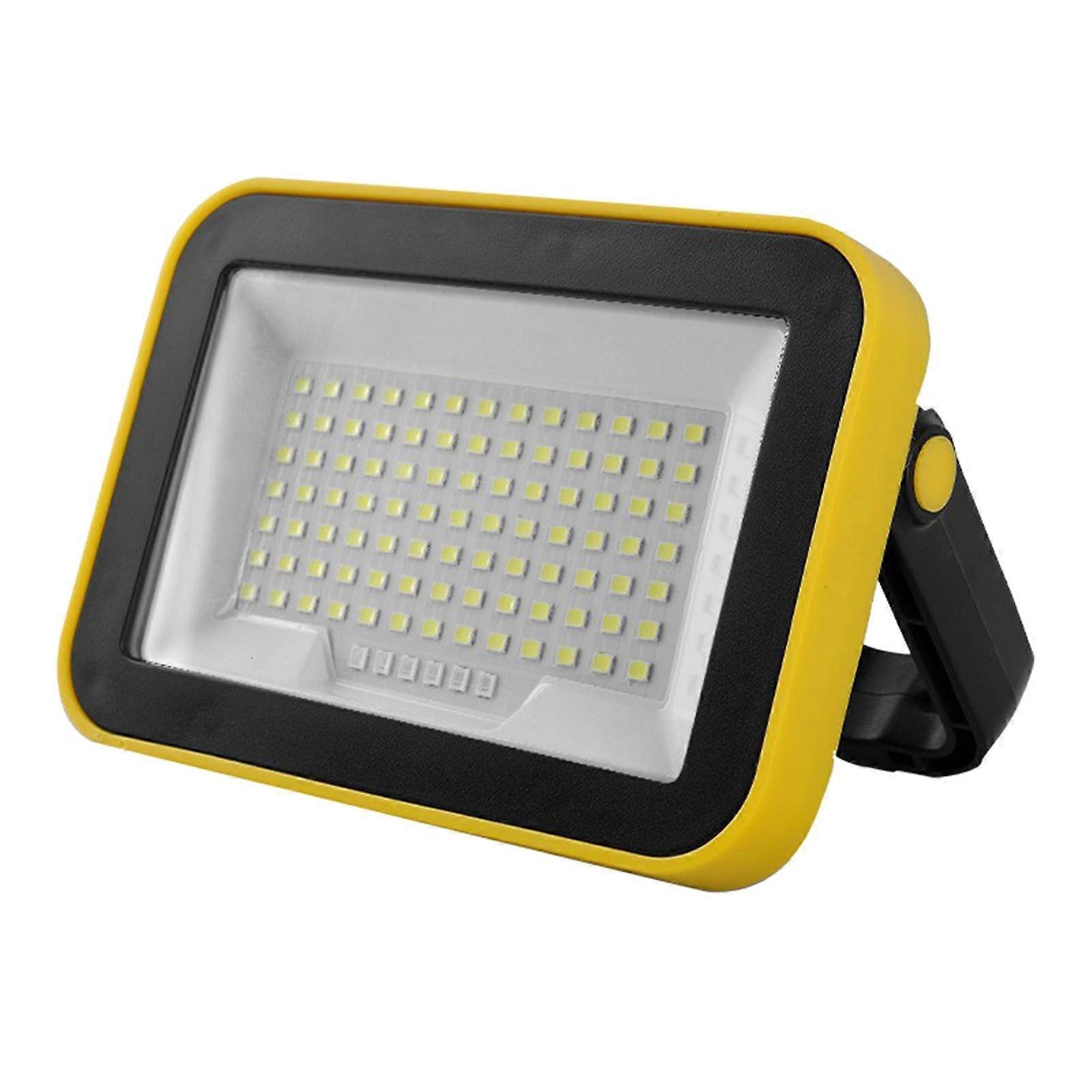 LED Floodlight Rechargeable 2000mAh Battery With 3 Lighting Modes Textured Housing For Camping And Emergencies