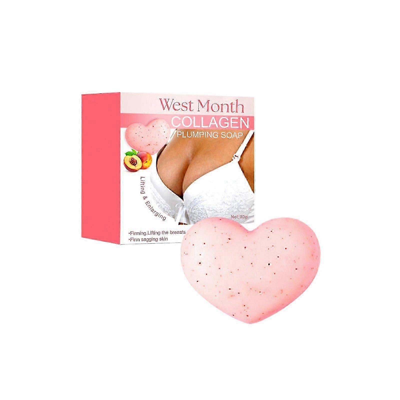 Double Peach Plump Chest Soap - Firming, Moisturizing & Anti-Sagging with Collagen & Vitamin E