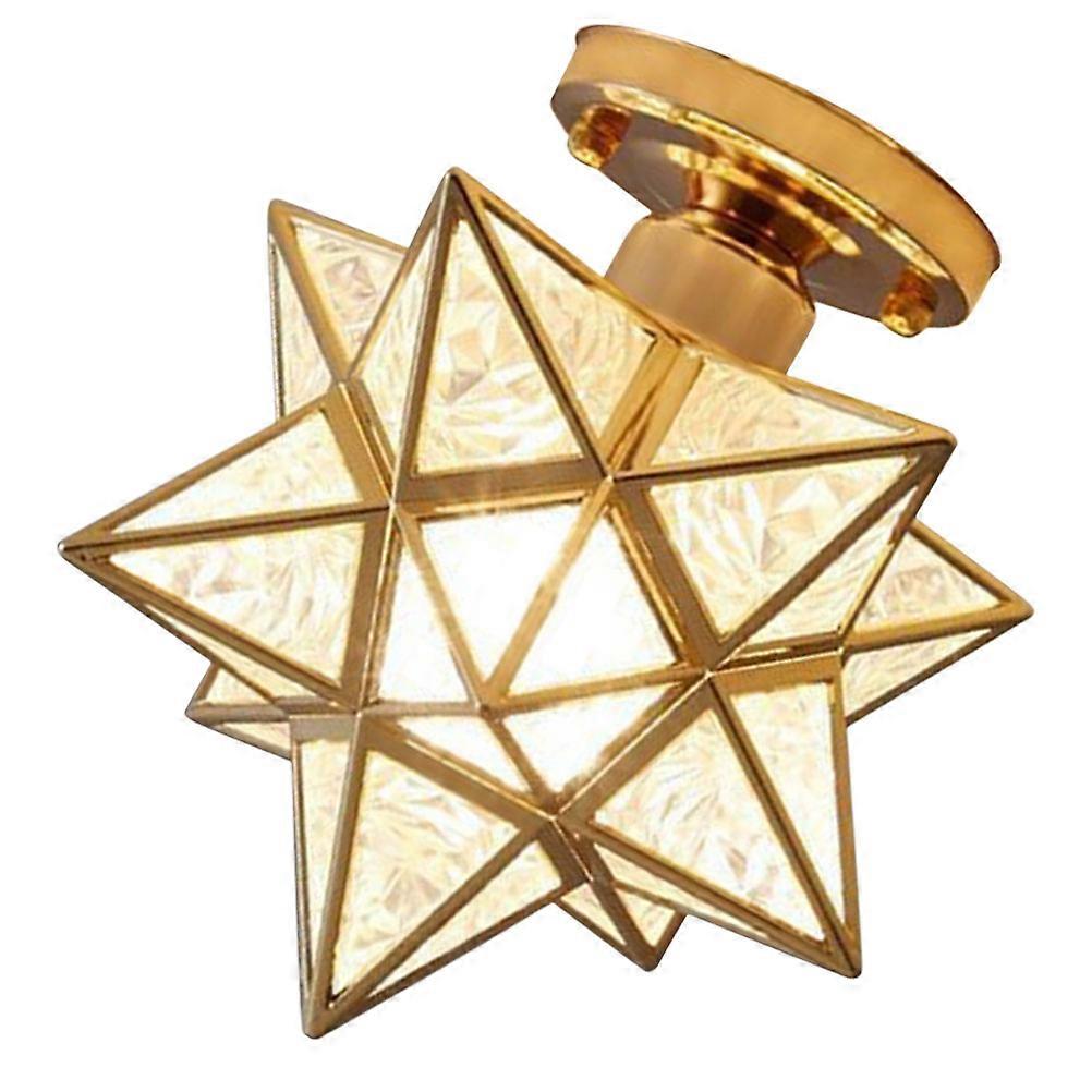 Golden Star Appearance Hanging Decorative Ceiling Lamp for Home Use