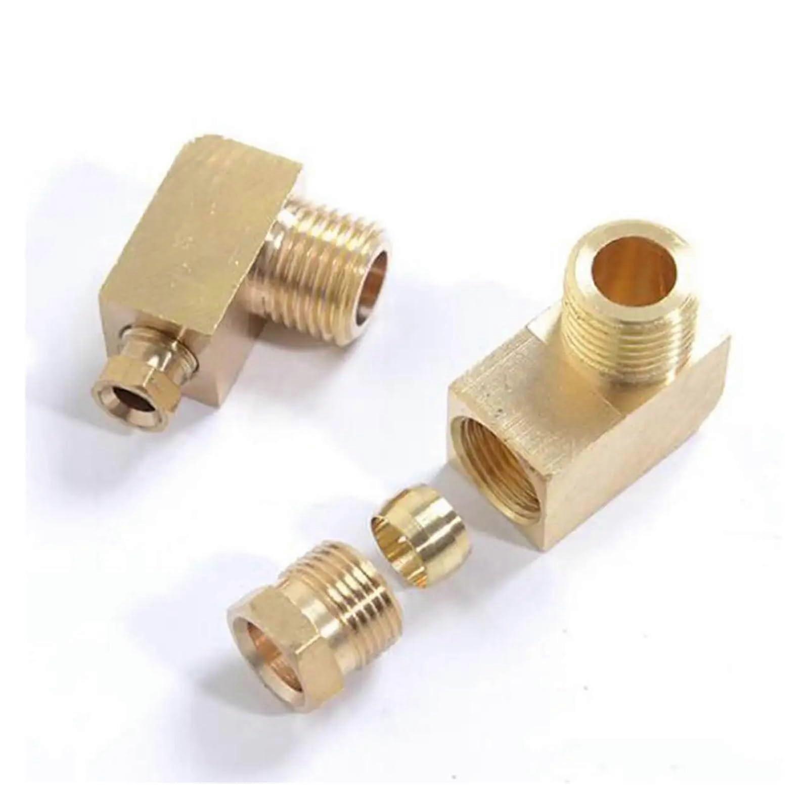 2pc M4 M5 M6 M8 M10 Metric BSPP Male Elbow Pipe Fittings for 4/6/8/10mm Tube O.D 1/8" 1/4" Compatibility