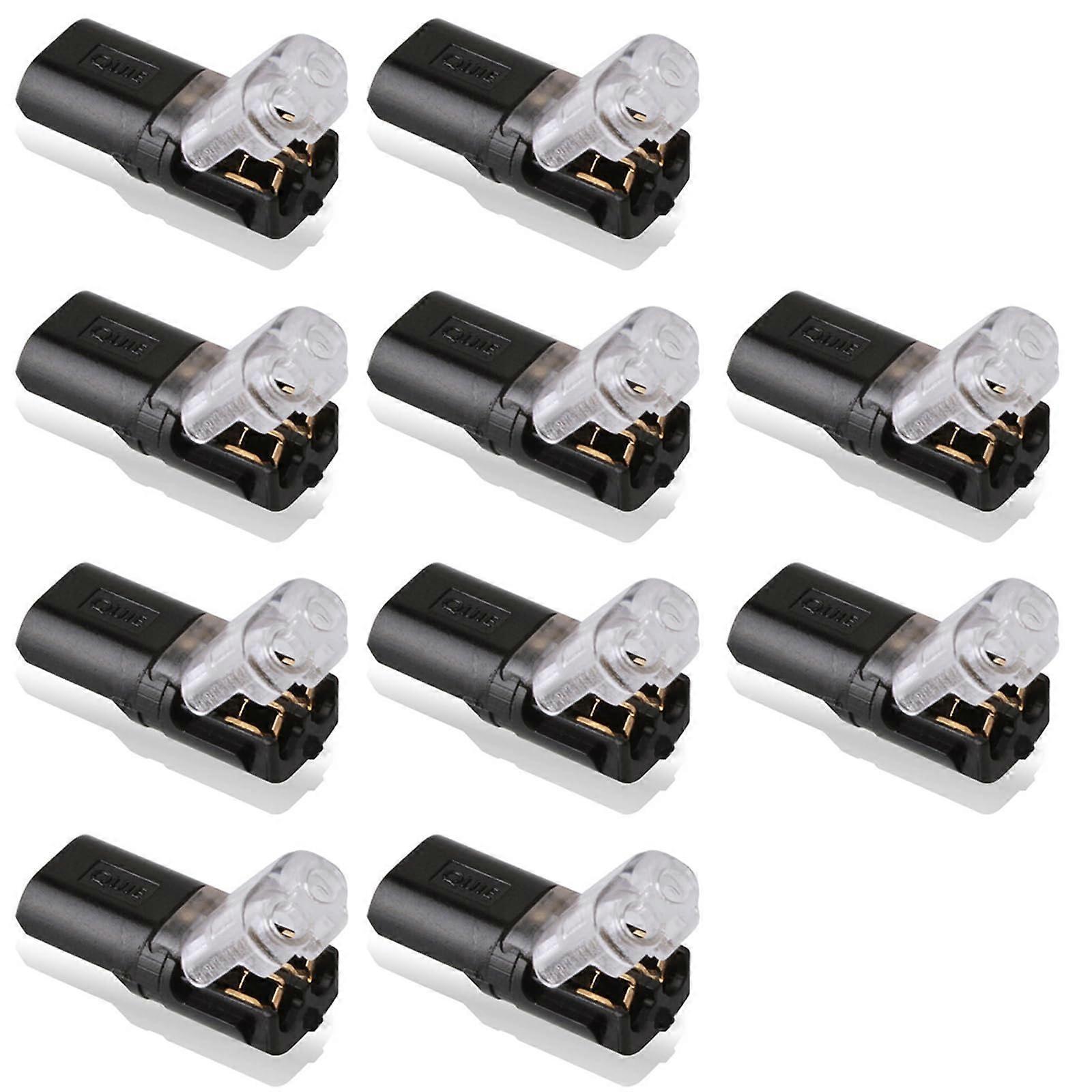 Type-H 12V Wire Cable Plug Connector 10Pcs Solderless Electrical Terminals Press Connection Clamp for Automotive Use