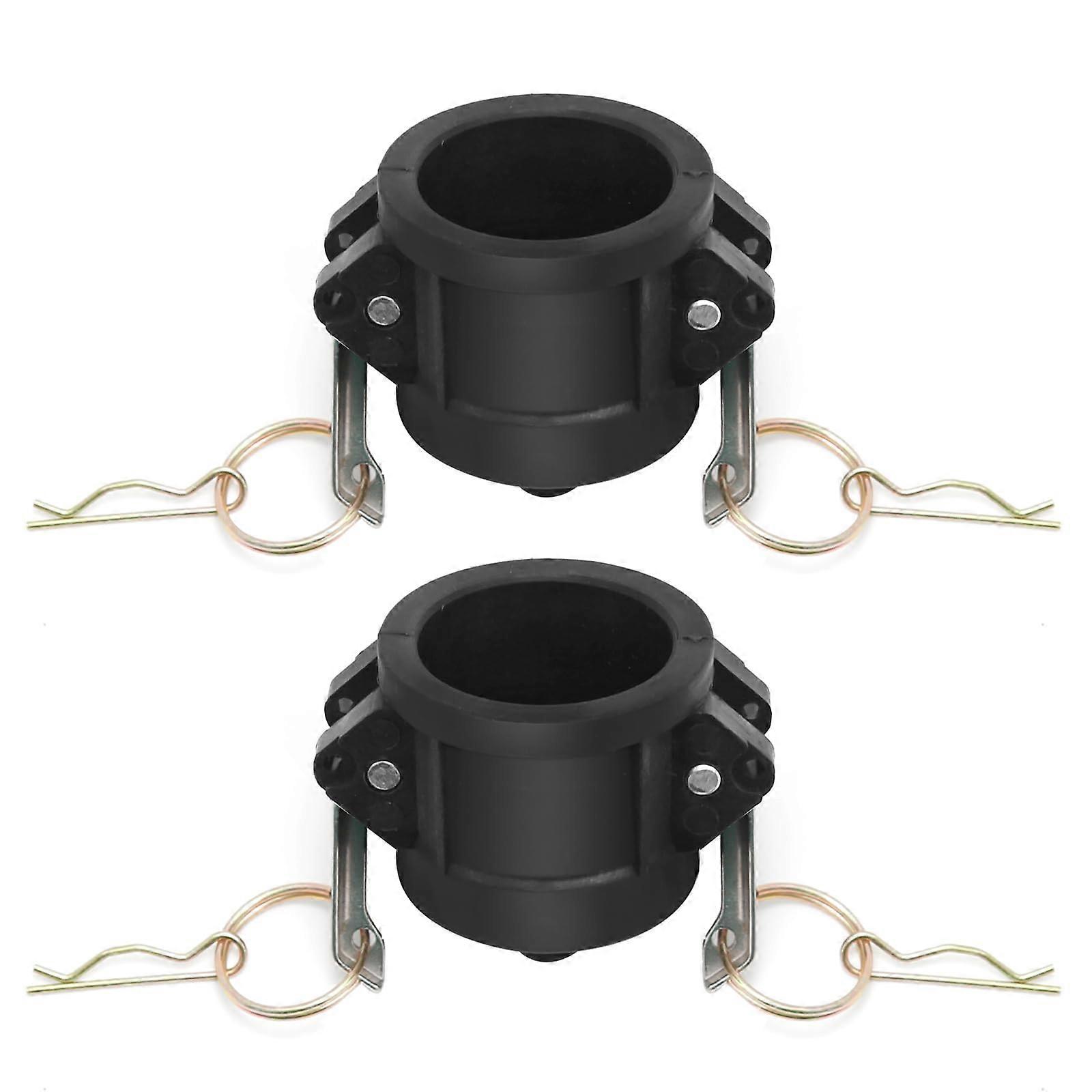 2Pcs 1 Inch Polypropylene Camlock Dust Cap Type DC Fittings for Hose and Pipe Dust Prevention