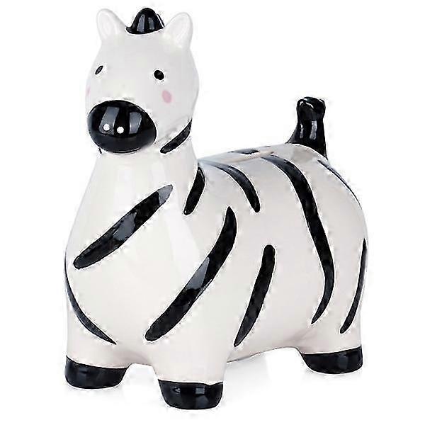 Ceramic Zebra Piggy Bank
