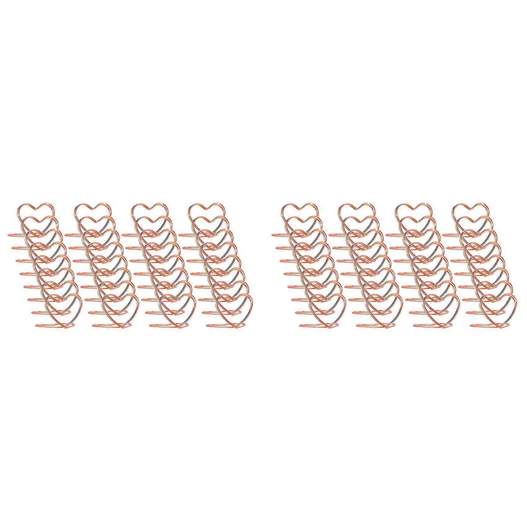 Table Number Holders 32Pcs, Mini Heart Shape Playing Cards Holders