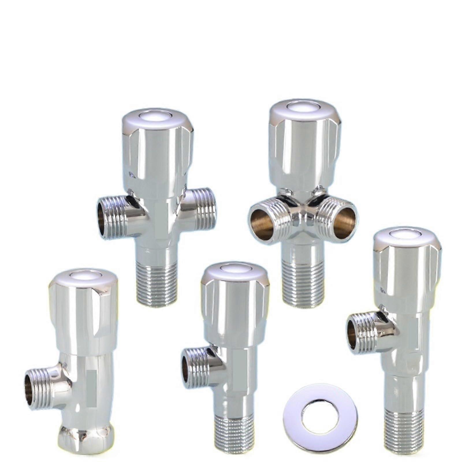 Shower Valve with 1/2 Inch Hot and Cold Water Control, Yellow Basin Shut Off, LeakProof Design