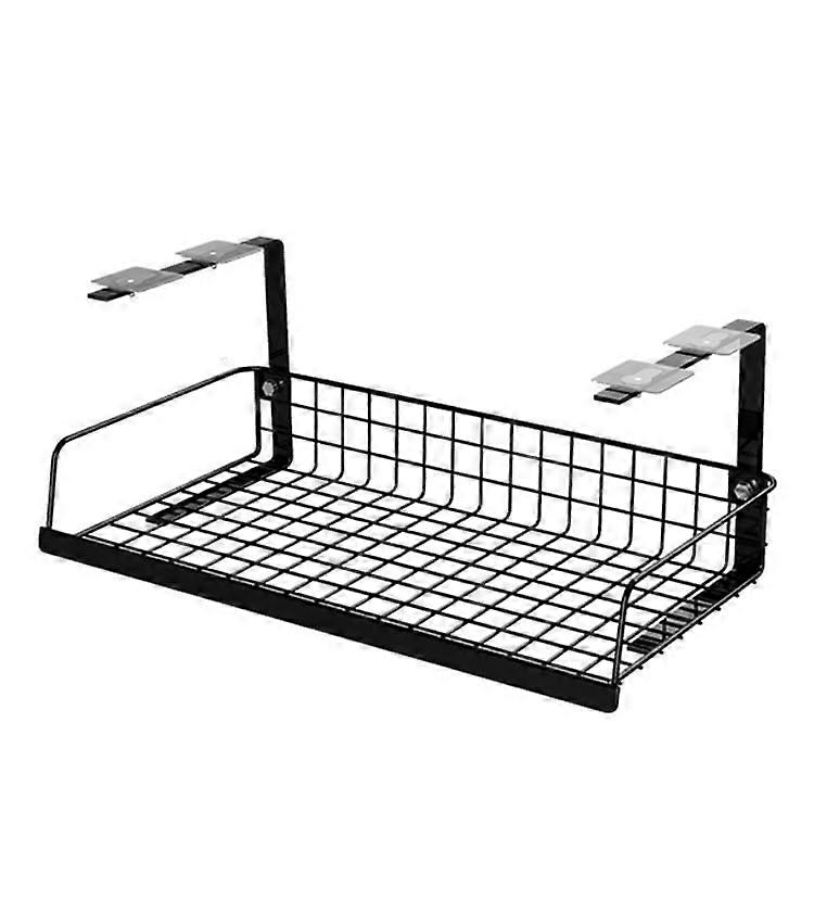 Under Cabinet Storage Basket with Metal Wire Mesh, Under Shelf Pull Out Rack for Kitchen and Office