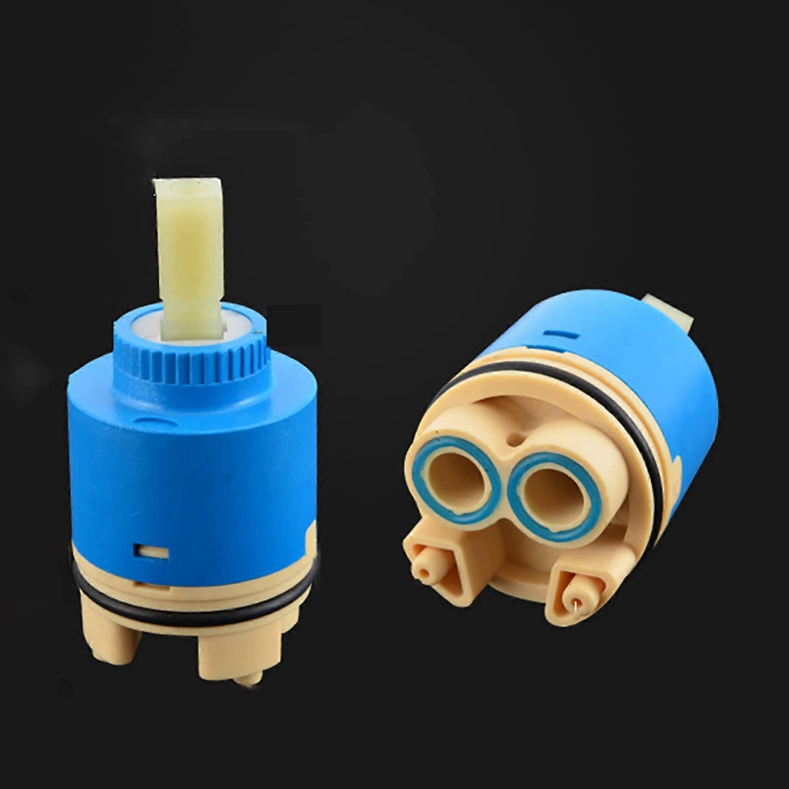 Ceramic Faucet Cartridge 40mm LeakProof Replacement for Single Handle Kitchen Bathroom Tap