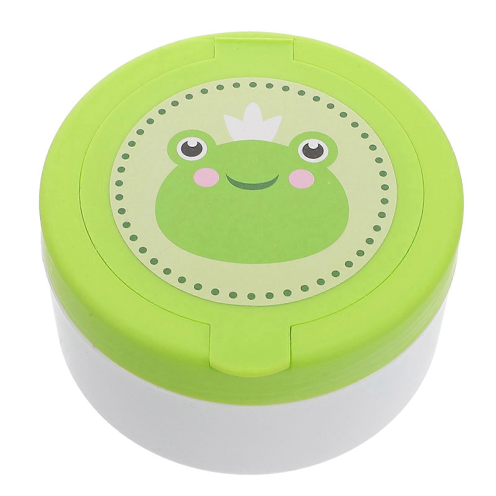 Puff for Body Application in Green Plush Container
